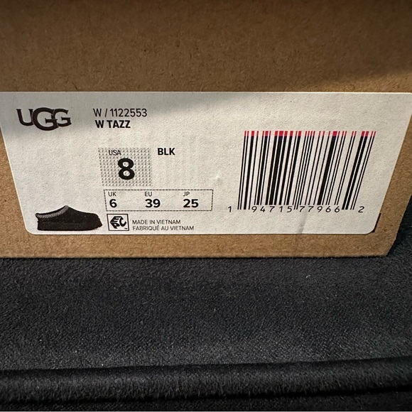 UGG Tazz Black Size 8 - Picture 9 of 10